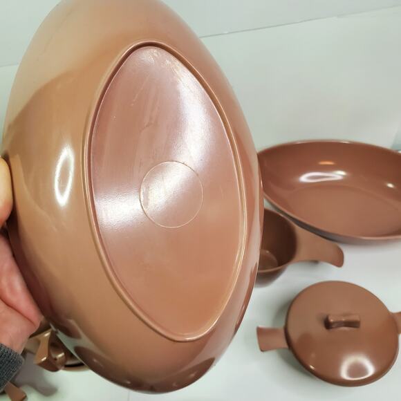 Vintage MCM Melamine Dishes Mauve Melmac marked and unmarked lot of 30-read - Picture 12 of 12